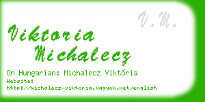 viktoria michalecz business card